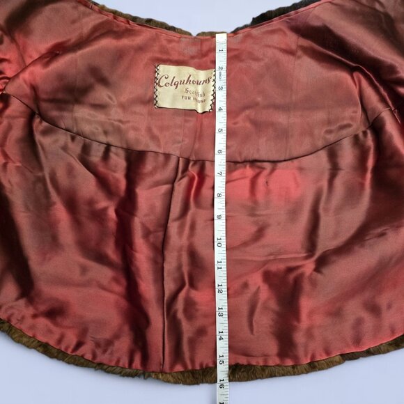 1950s Vintage Colquhouns Scottish Fur House Mink Stole Shawl - Picture 6 of 8